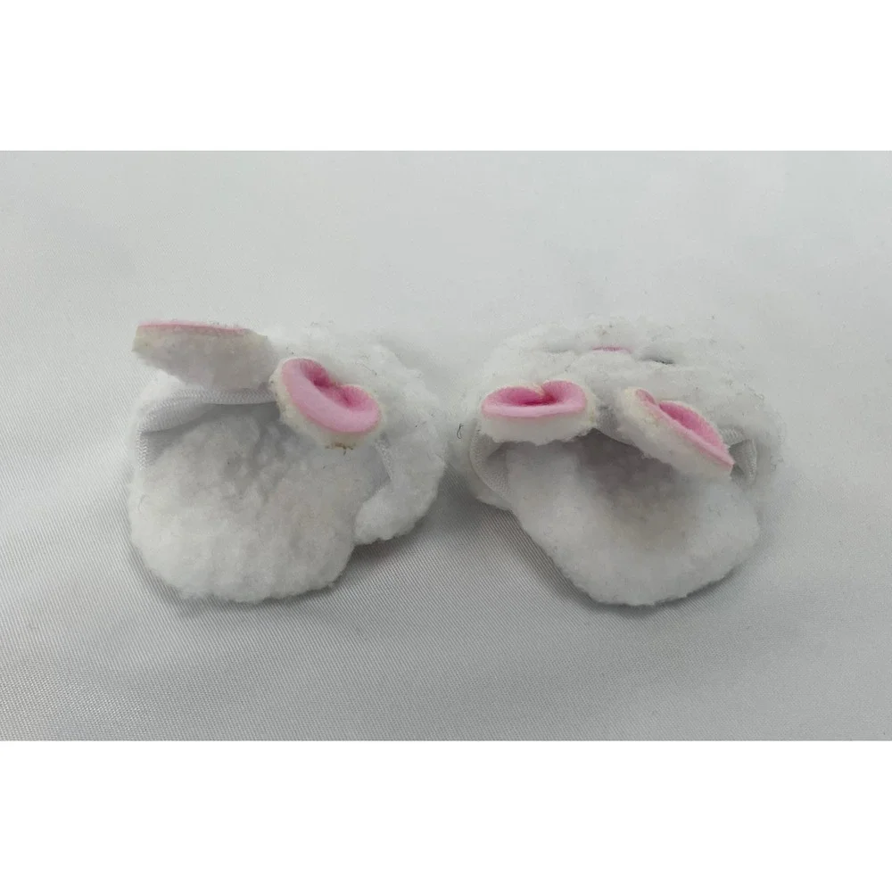 Disney Nuimos Bunny Rabbit White Plush Slippers Shoes